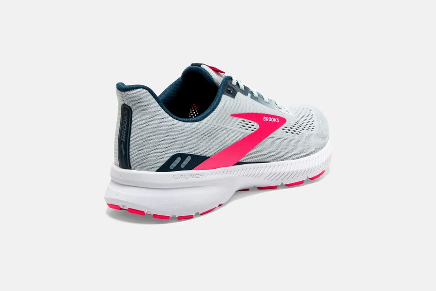 Brooks Launch 8 Road Running Shoes Womens - Grey/Pink - LGWMI-7293